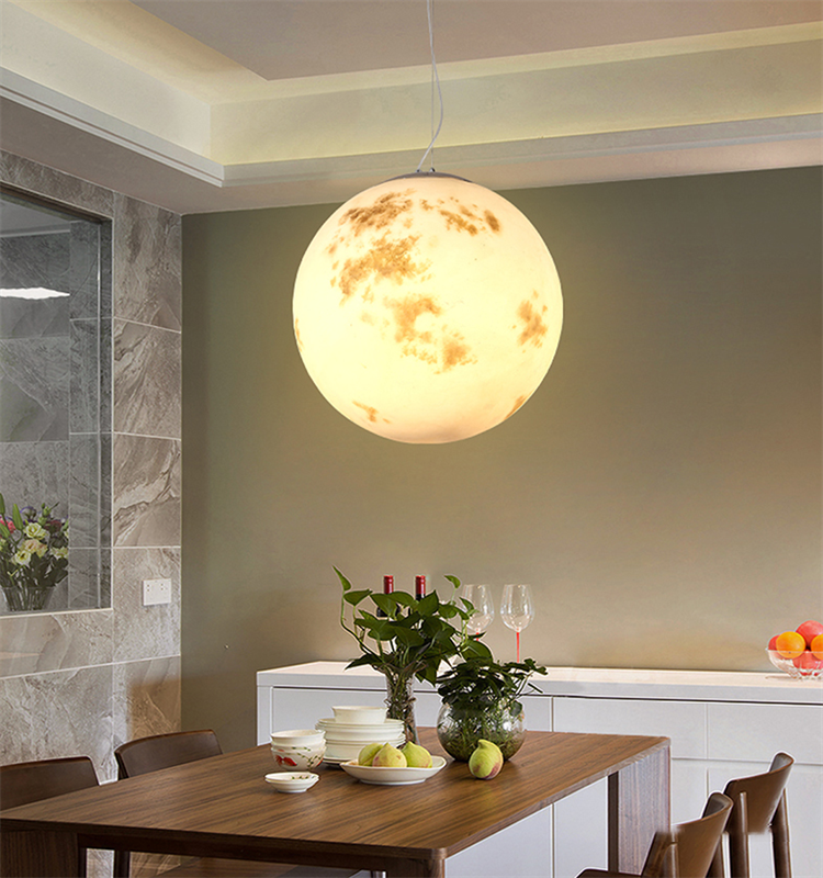 Nordic Modern Creative Full Moon Chandelier