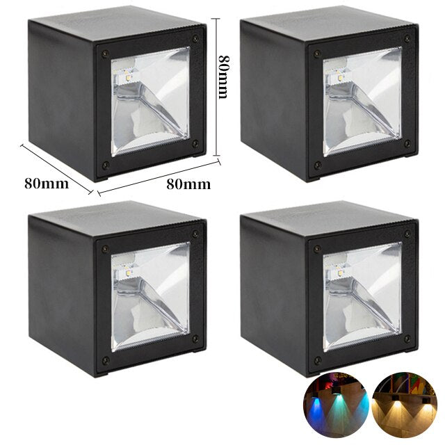 LED Wall Lamp Solar Light Sunlight Sensor IP65 Waterproof