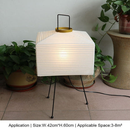 Japanese Creative Paper Tripod Floor Lamp
