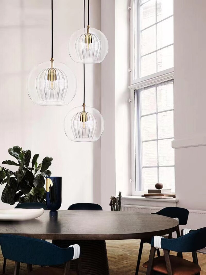 Nordic Modern Glass Pendant Light 3 Colour, DIA 15/20/25CM