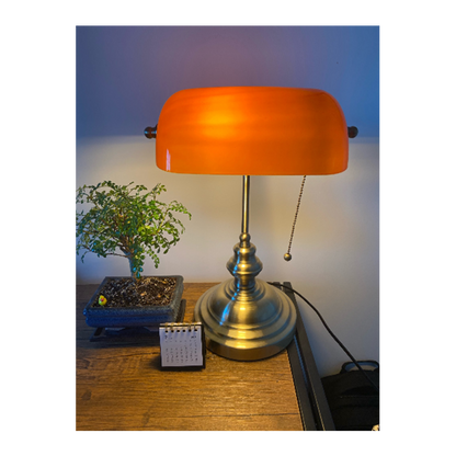 Vintage Banker Table Lamp on Sale