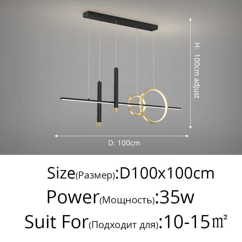 Nordic Minimalist Decoration Led Chandelier