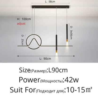 Nordic Minimalist Decoration Led Chandelier