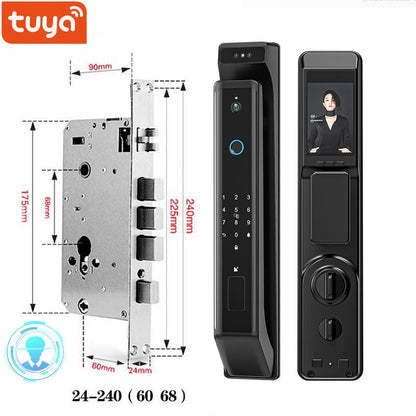 New Fingerprint Door Lock 3D Face Recognition Smart Door Lock