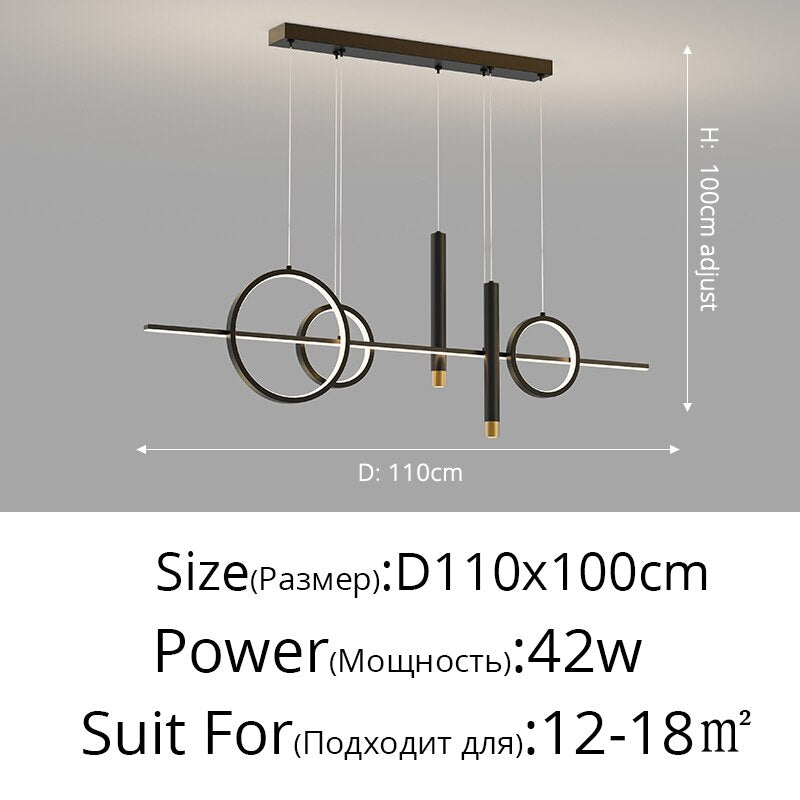 Nordic Minimalist Decoration Led Chandelier