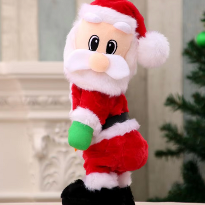 Animated Musical Climbing Santa Claus Decoration for Festive Christmas Holiday Fun