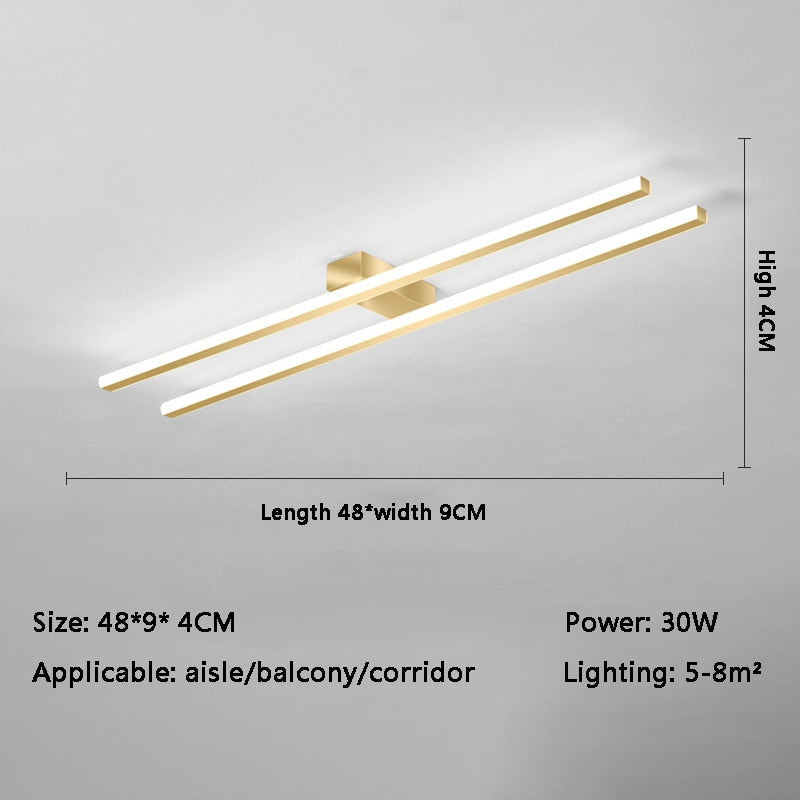 Hallway Corridor Staircase Nordic Lamp Long LED Ceiling Lights