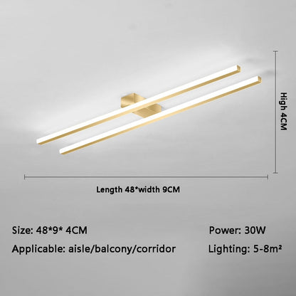 Hallway Corridor Staircase Nordic Lamp Long LED Ceiling Lights