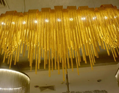 Atlantis Aluminum Chain Pendant Light - Luxurious Modern Chandelier