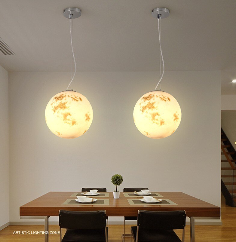 Nordic Modern Creative Full Moon Chandelier