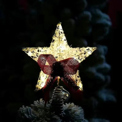 Christmas Tree Topper LED Star Tree Topper Battery Operated