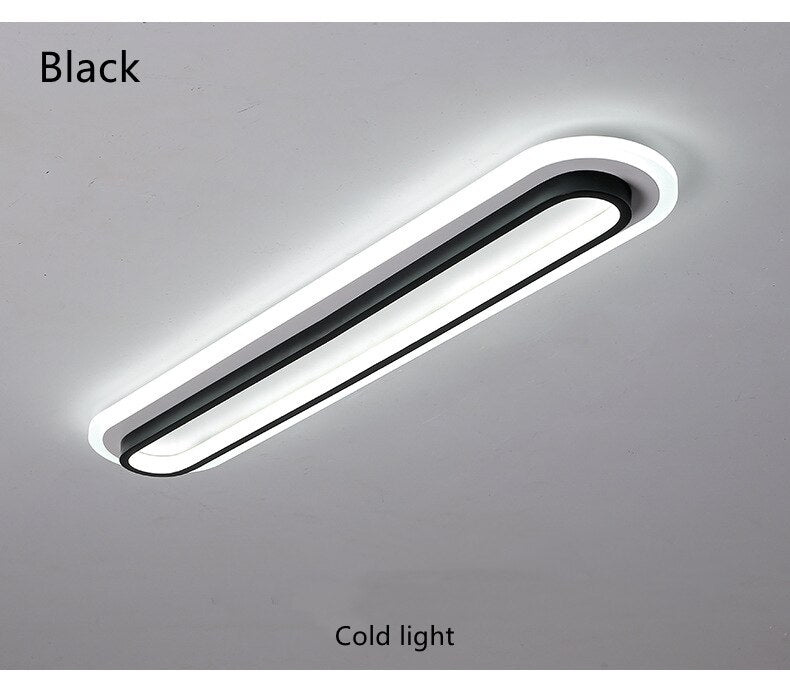 Corridor Flush Mount Ceiling Light Rectangular 2 Colour