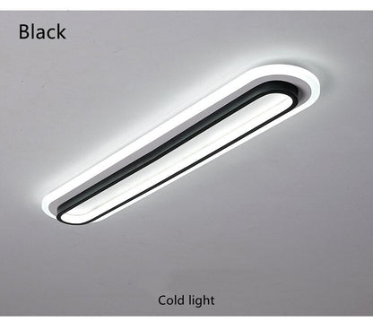 Corridor Flush Mount Ceiling Light Rectangular 2 Colour