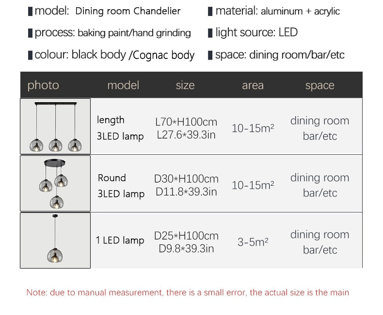 Glass Led Ceiling Chandelier