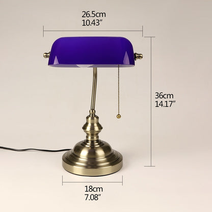 Vintage Banker Table Lamp on Sale