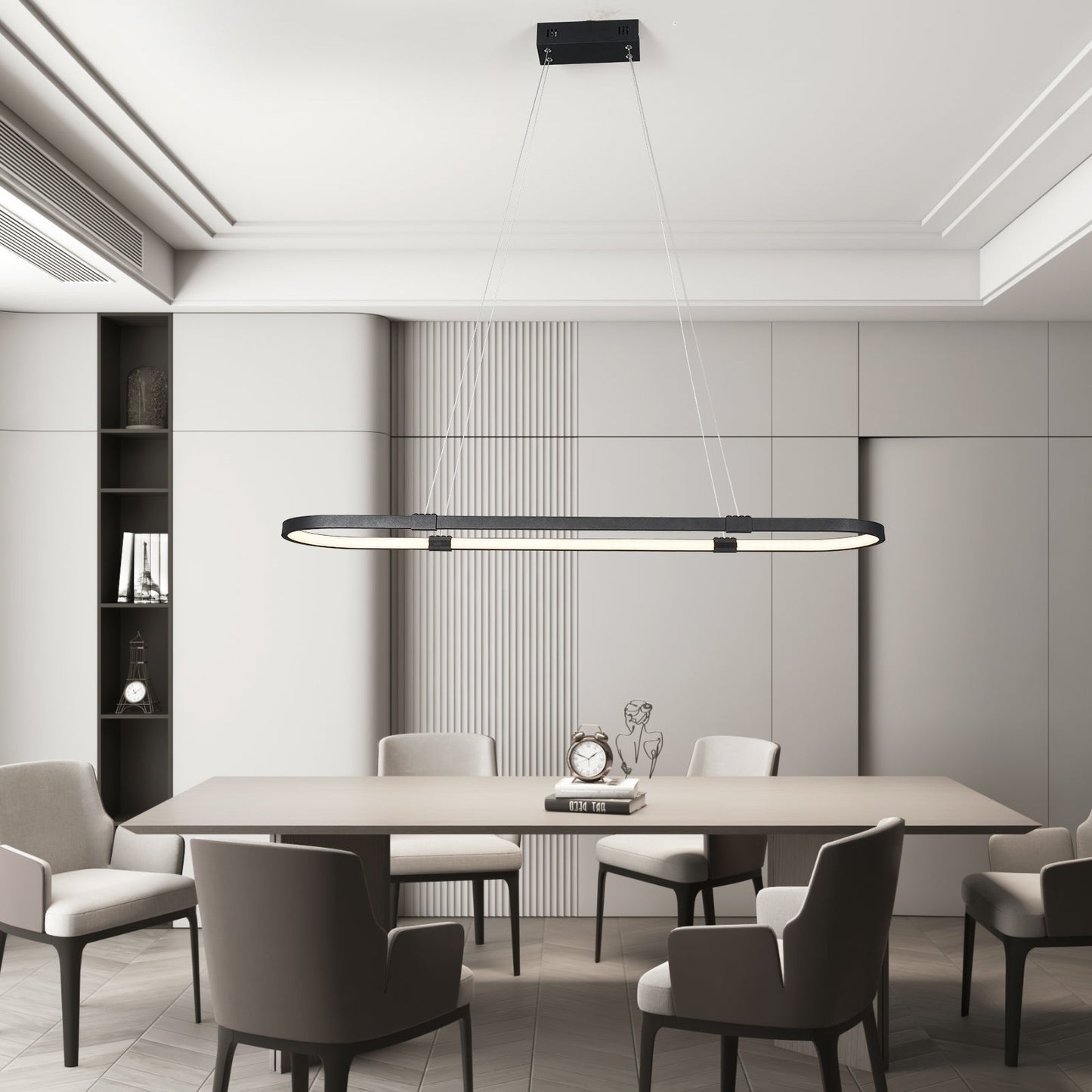 NEO Gleam Minimalist Modern Chandelier For Dining Room Kitchen Bar