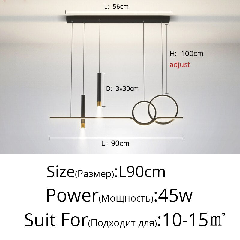 Nordic Minimalist Decoration Led Chandelier