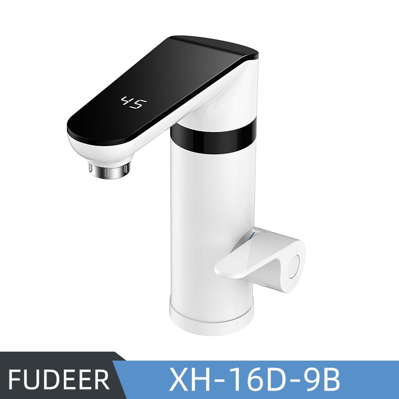 Instant Water Heater Faucet for Basin Tap 220V 3400W Tankless LCD Display