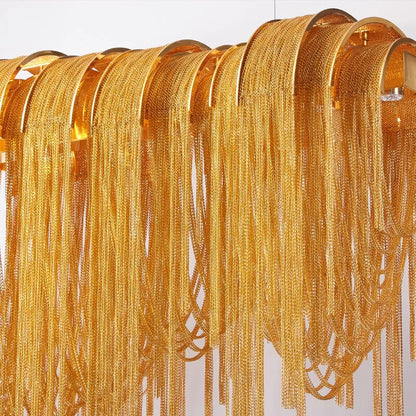 Atlantis Aluminum Chain Pendant Light - Luxurious Modern Chandelier