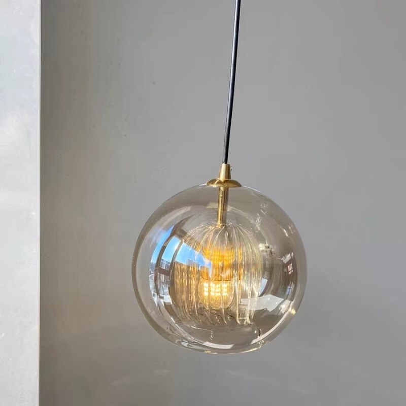 Nordic Modern Glass Pendant Light 3 Colour, DIA 15/20/25CM