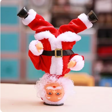 Animated Musical Climbing Santa Claus Decoration for Festive Christmas Holiday Fun