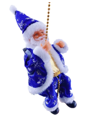 Animated Musical Climbing Santa Claus Decoration for Festive Christmas Holiday Fun
