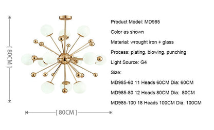 Ari - Modern Nordic Art Deco Chandelier