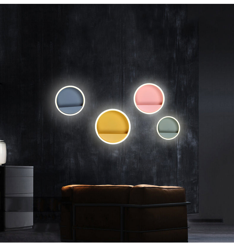 Macarone - Modern Nordic Round LED Wall Lamp