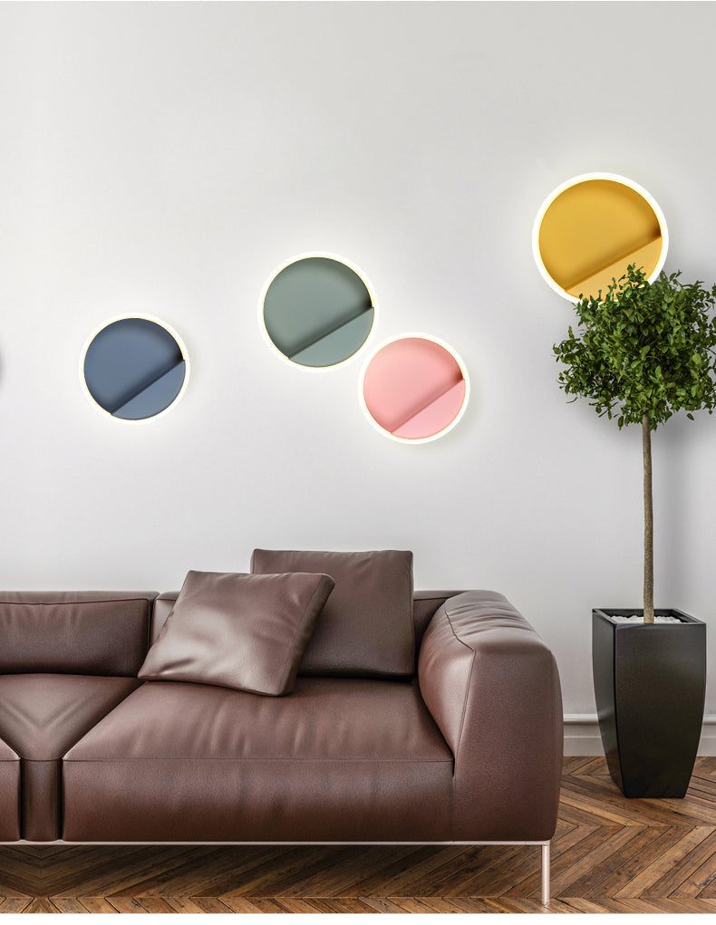 Macarone - Modern Nordic Round LED Wall Lamp