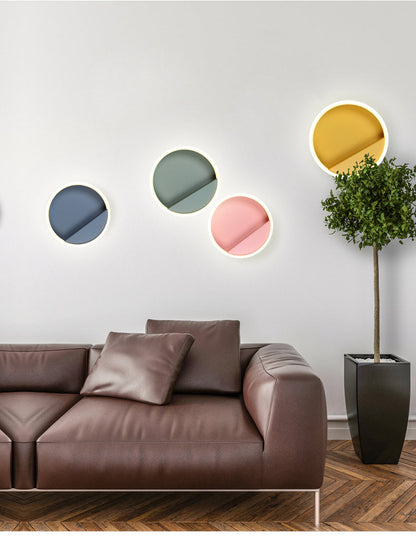 Macarone - Modern Nordic Round LED Wall Lamp