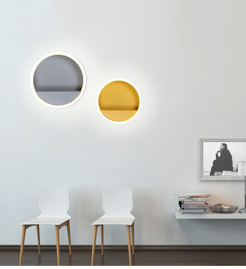 Macarone - Modern Nordic Round LED Wall Lamp