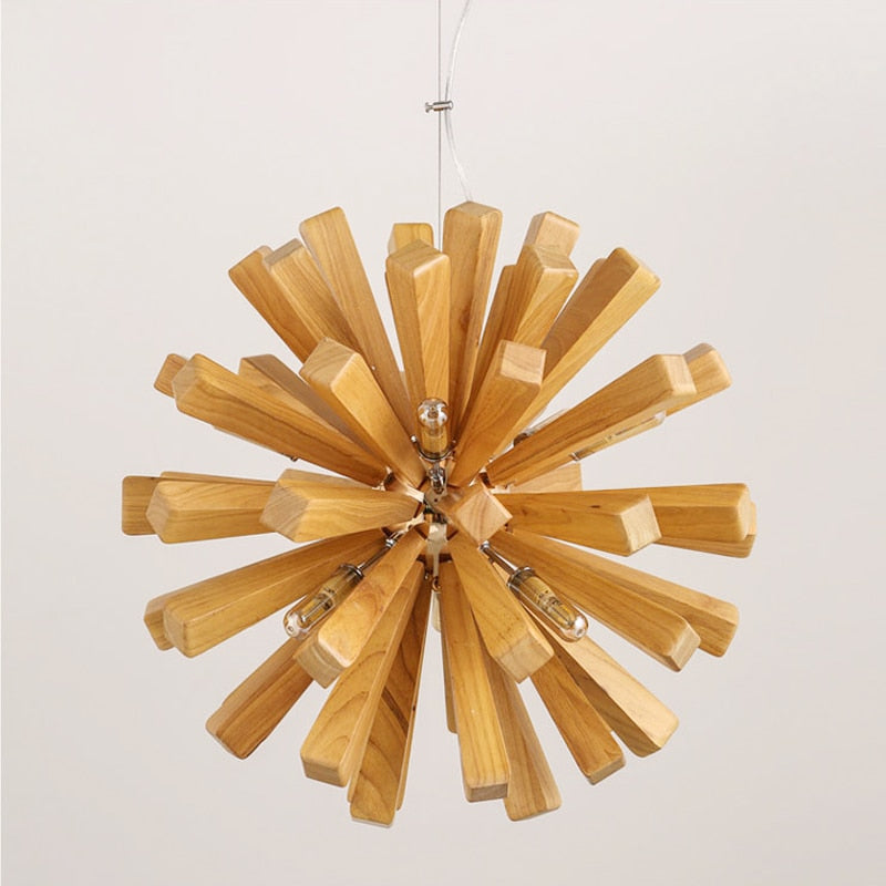 Dandelion - Wooden Pendant Light
