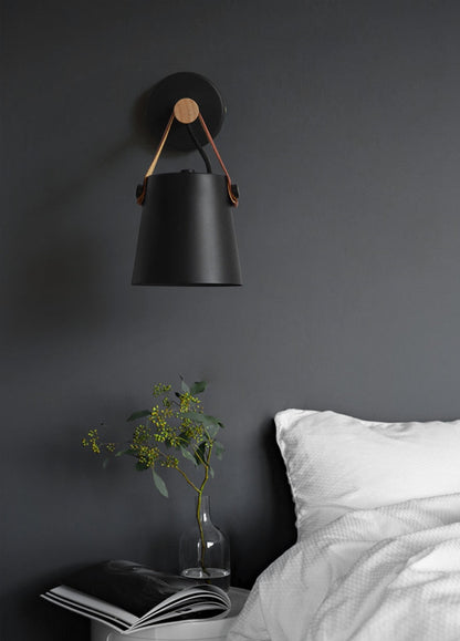 Wooden Lantern Nordic Hanging Wall Lamp