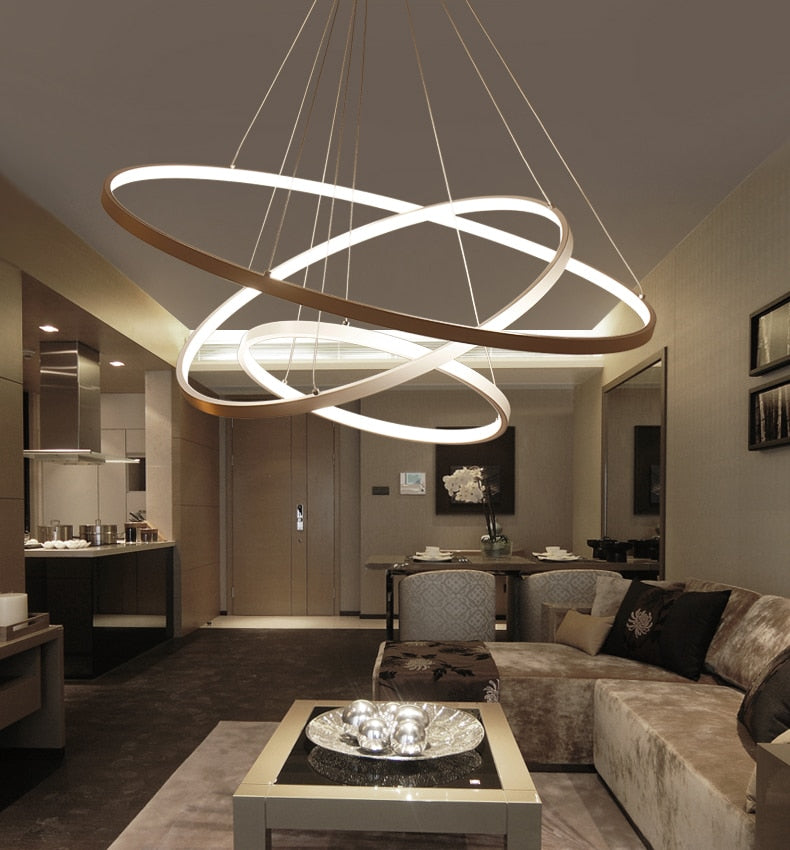 Modern Circular Ring Chandelier