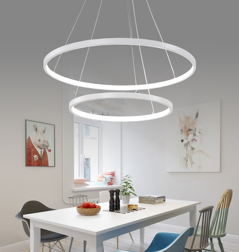 Modern Circular Ring Chandelier