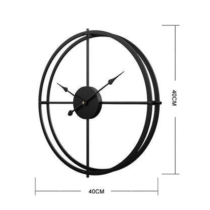 Silent Iron Wall Clock Modern Design