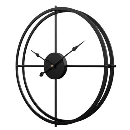 Silent Iron Wall Clock Modern Design