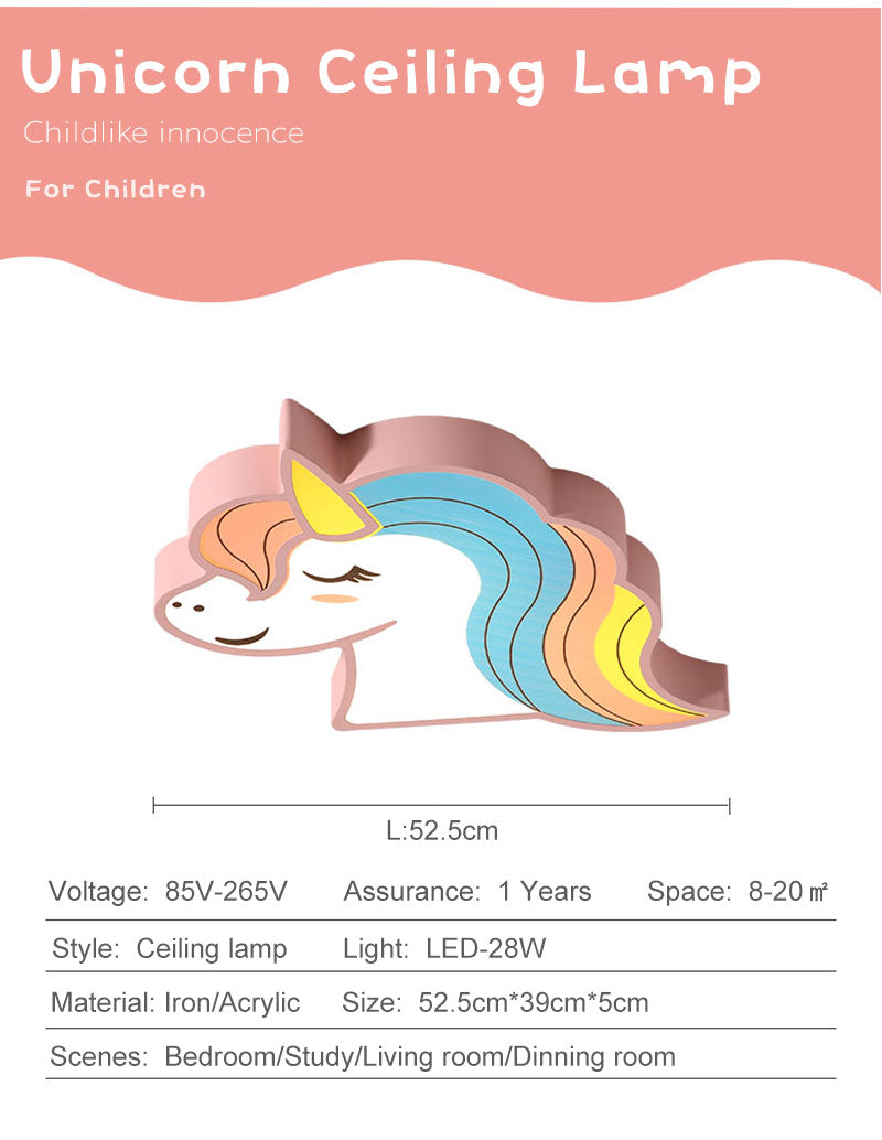 LED Unicorn Kids Room Light