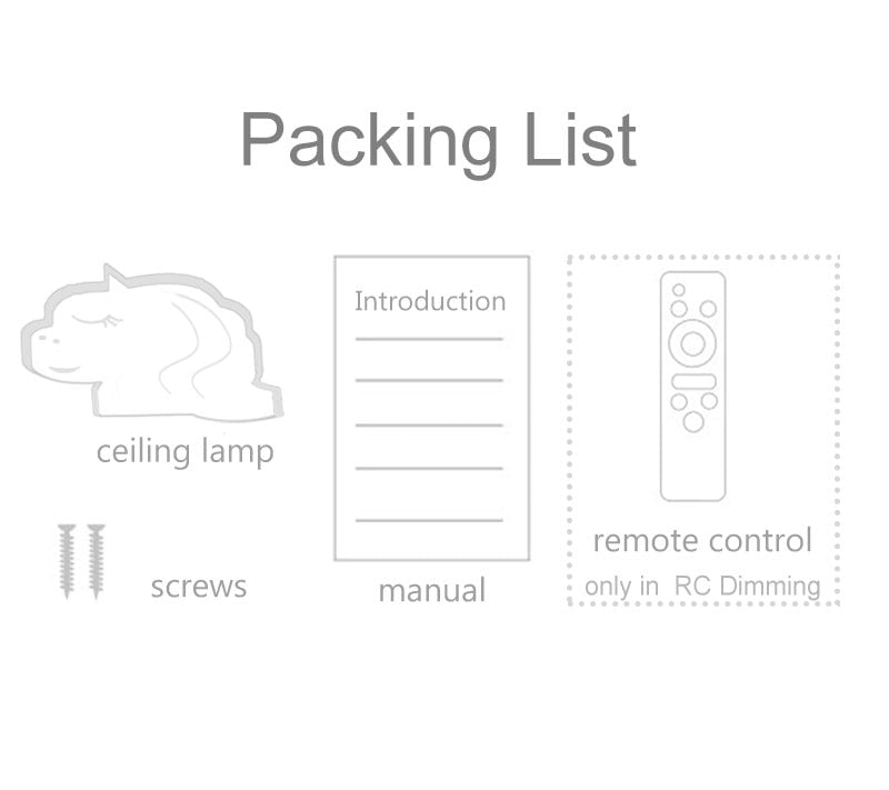 LED Unicorn Kids Room Light