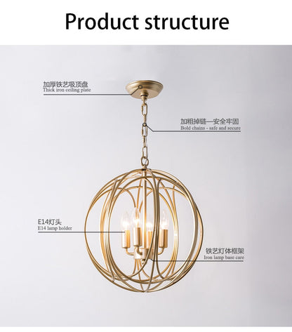 Arbor - Modern Hanging Cage Lamp