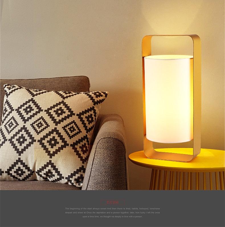 Nate - Modern Frame Floating Lantern Desk Lamp