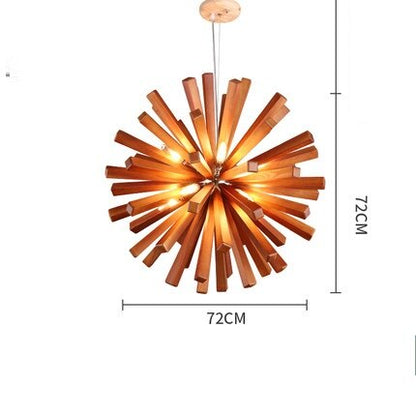 Burst - Wooden Pendant Light