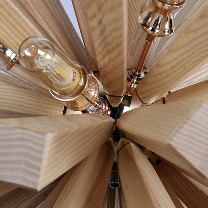 Burst - Wooden Pendant Light