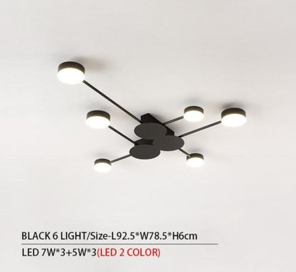 Drexel - Irregular Spoke Round Ceiling Light