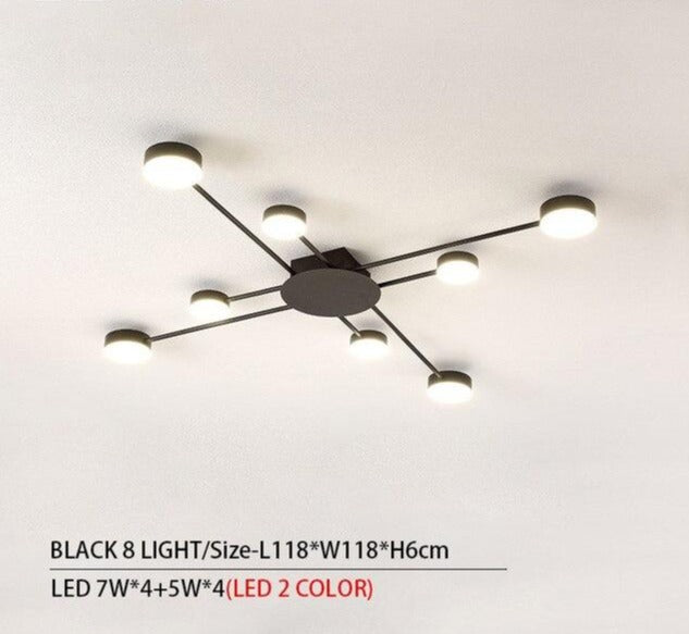 Drexel - Irregular Spoke Round Ceiling Light