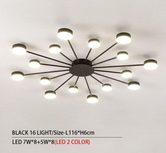 Drexel - Irregular Spoke Round Ceiling Light