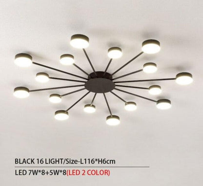 Drexel - Irregular Spoke Round Ceiling Light