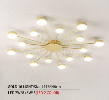 Drexel - Irregular Spoke Round Ceiling Light