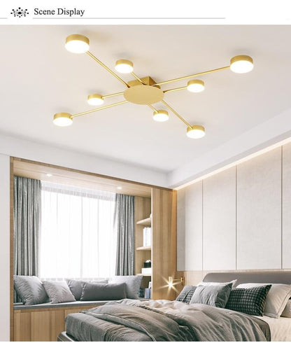 Drexel - Irregular Spoke Round Ceiling Light