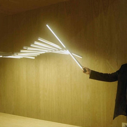 Modern LED Chandelier Lighting - Black/White Office Pendant